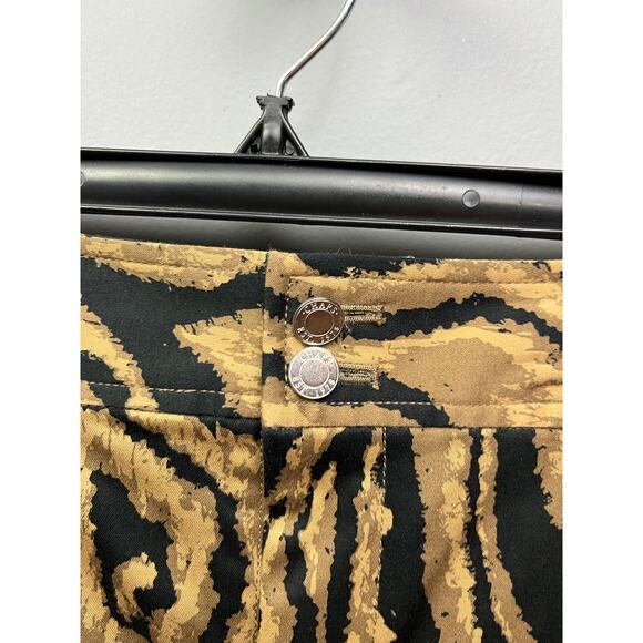 Chaps animal print short pencil skirt‎ Womens 12 Petite Short Pockets Funky - Picture 7 of 7